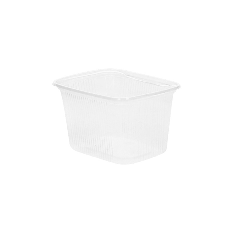 Ravier PP transparent rectangulaire - 250cc - 108 x 82 x 52mm - 1000 pièces